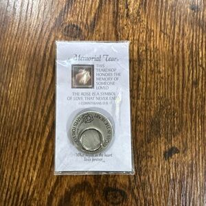 Memorial Tear Love Never Ends Pendant